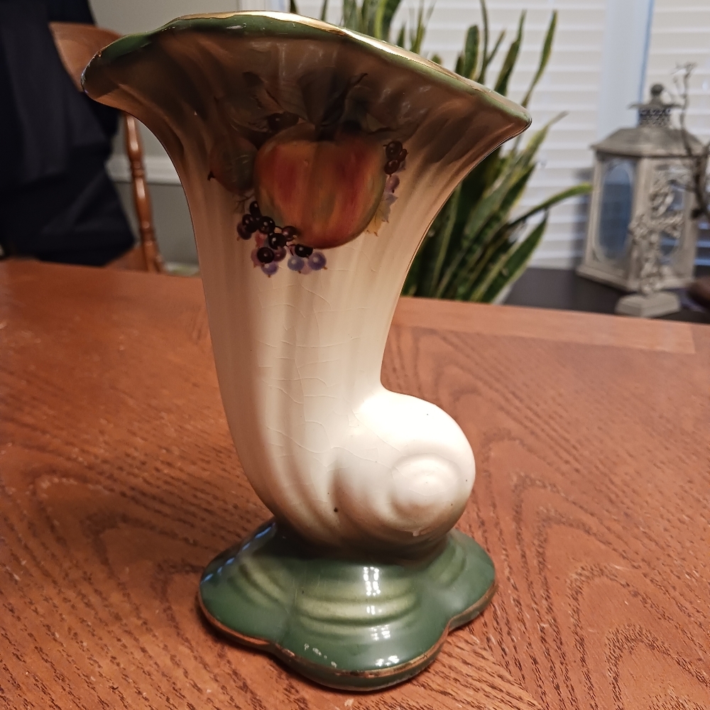 Vintage hand painted vase